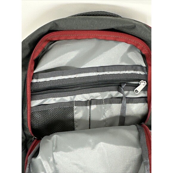 The North Face Backpack Gray Red BookBag Mitsubishi Capital - Picture 8 of 8